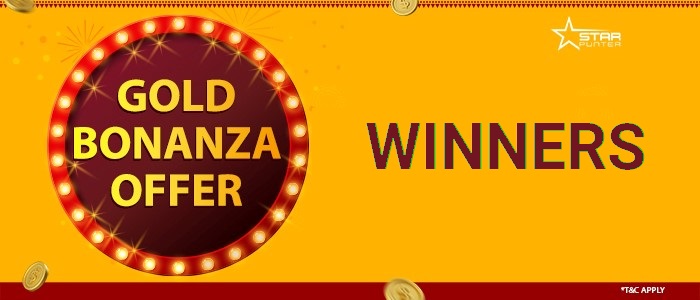 Winners – Gold Bonanza Offer
