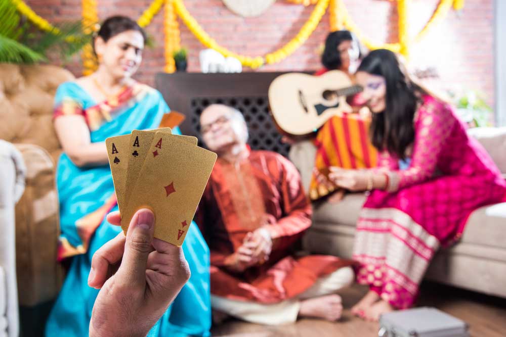 play card games on Navratri - dusherra